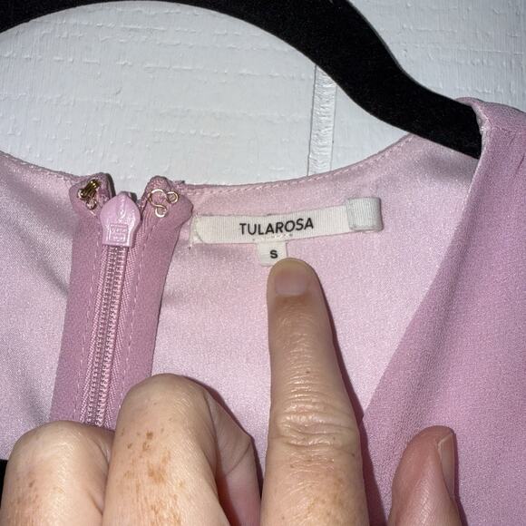 Tularosa Revolve Women’s Isla Dress Mini Long Sleeve Lilac Pink Size Small - Picture 4 of 5